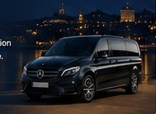 Van premium de nuit devant Marseille — service sur mesure