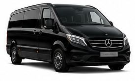 Van luxe noir 8 passagers avec chauffeur